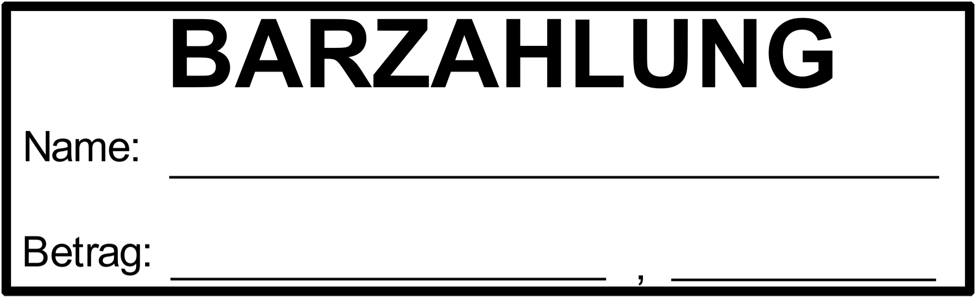 BARZAHLUNG
